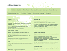 Tablet Screenshot of m3talent.net